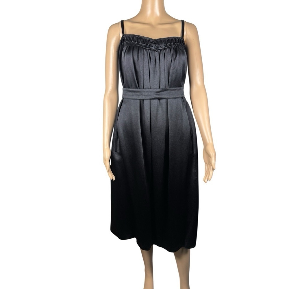NWT New Neil Barrett Black Strap Dress Made In Italy Size M
